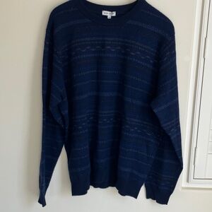 Peter Millar Dark Blue Merino Wool/Cashmere Blend Crewneck Sweater Men’s XXL NWT